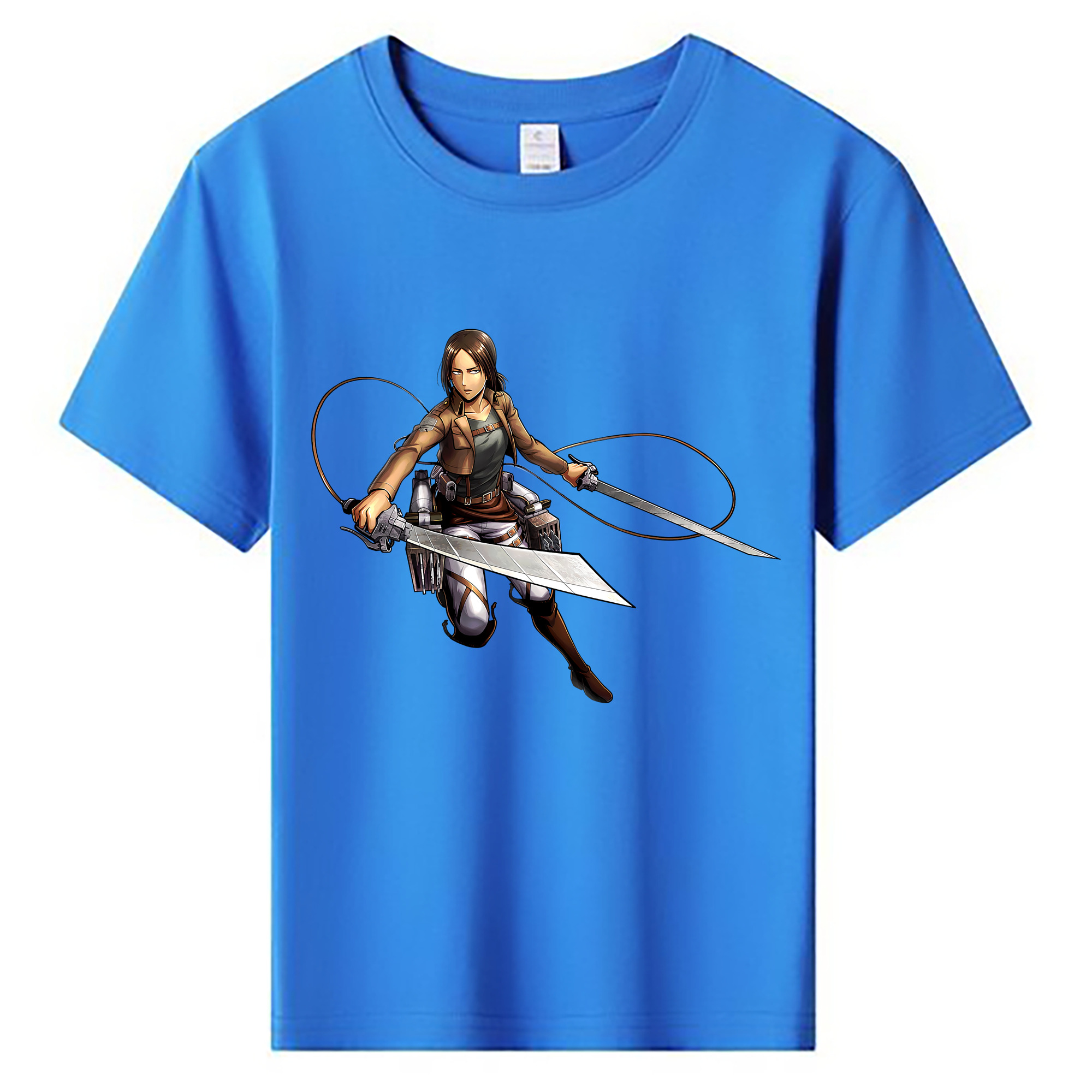 （画像用） 進撃の巨人 Attack on Titan 綿100％キッズTシャツ（フロントプリント）